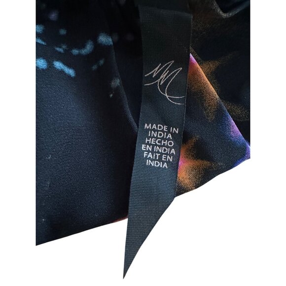 Melissa McCarthy Seven7 Tunic Blouse 2X Star Light Print Flowy Long Sleeve - Picture 8 of 12